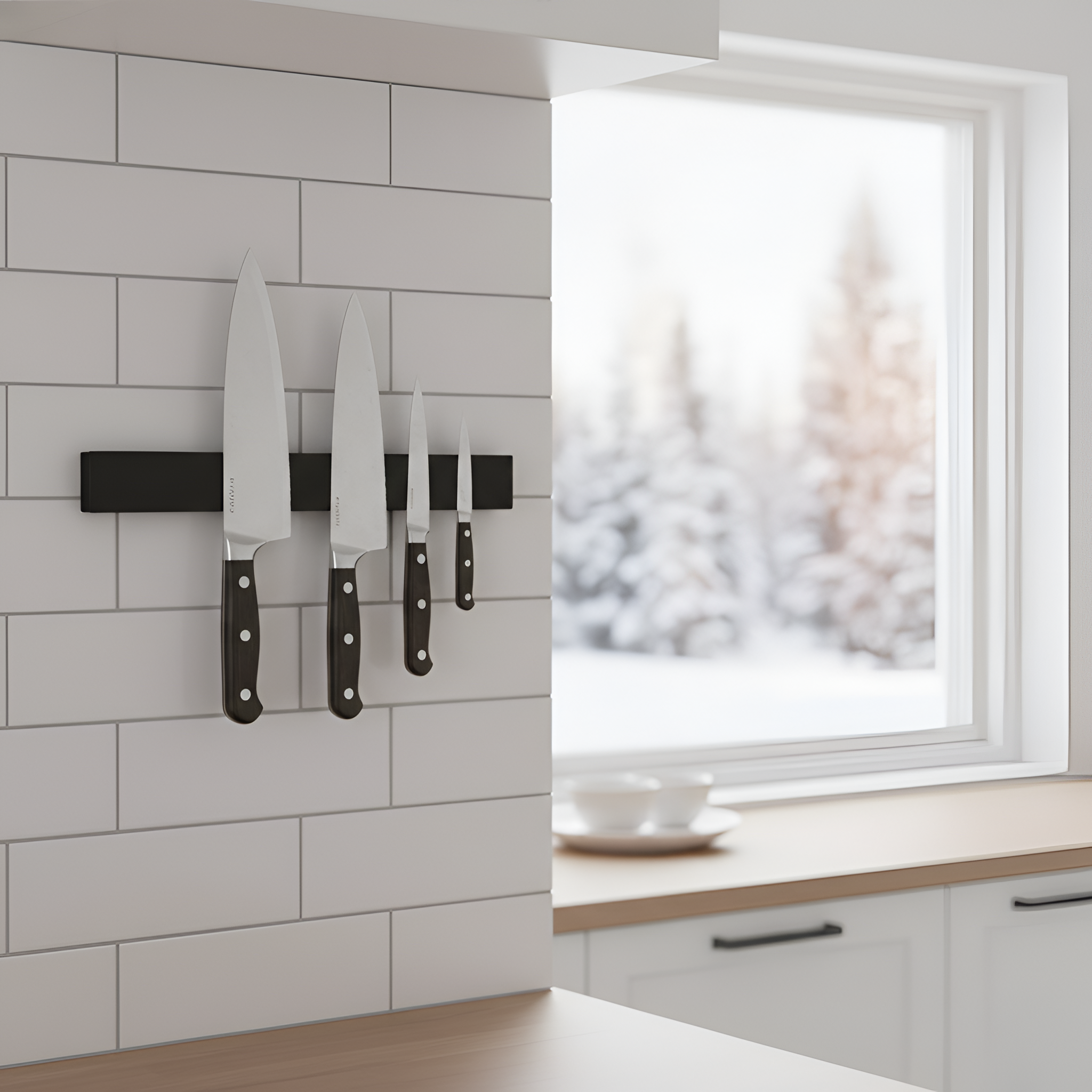 Barre Magnétique de Rangement pour Couteaux
