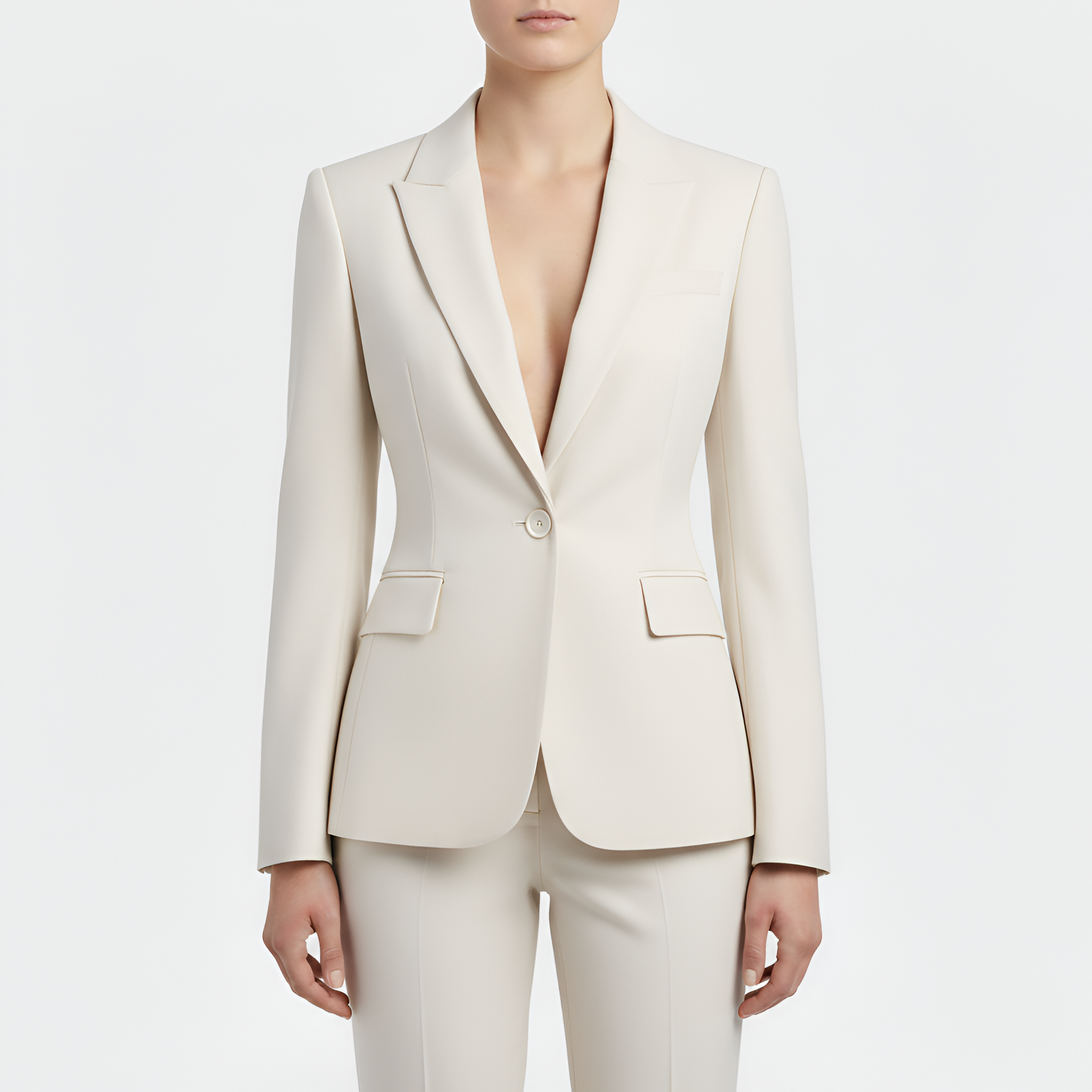 Blazer Femme Ajusté Élégant Structuré