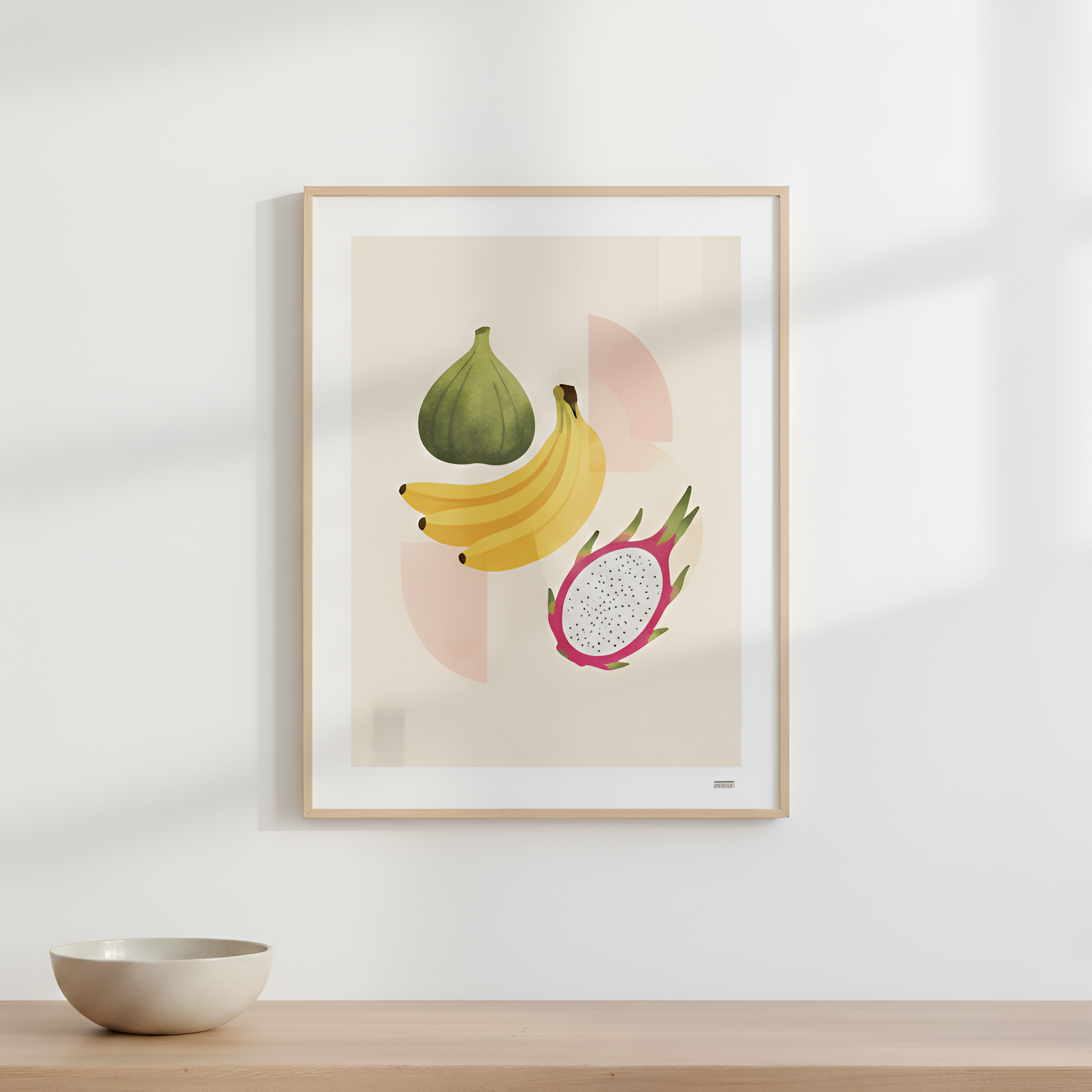 Art mural de cuisine avec des fruits - Décor frais