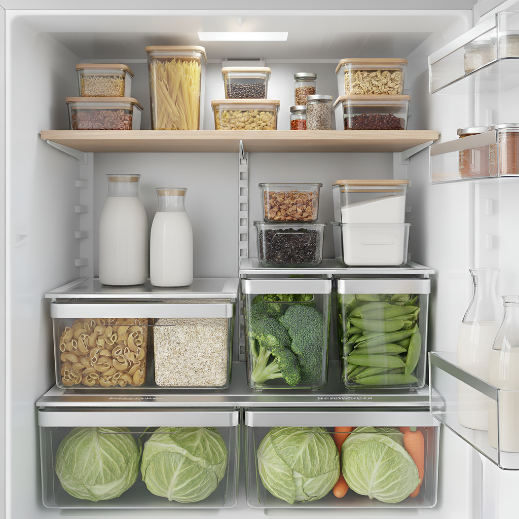 Ensemble d'Organisateurs de Réfrigérateur - Rangement Intelligent