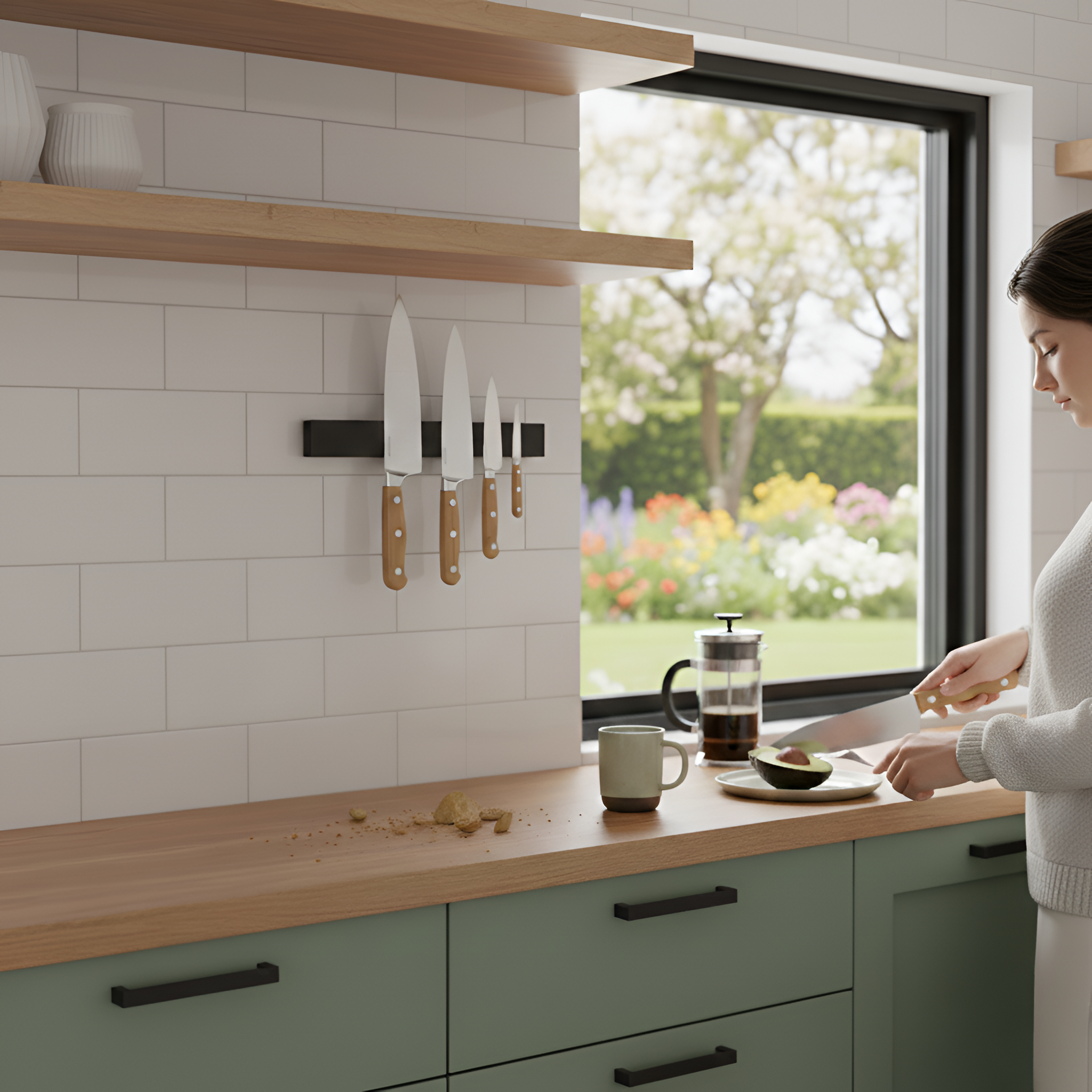 Barre Magnétique de Rangement pour Couteaux